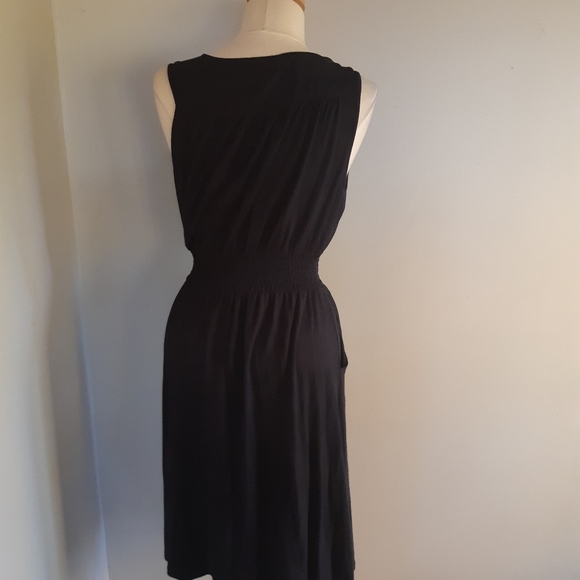 Denver Hayes Women's Size Medium Black Dress Sleeveless Crepe Tie - Picture 11 of 11
